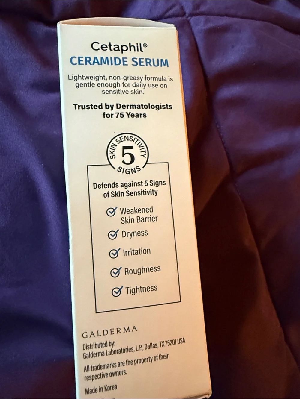 Cetaphil Ceramide Serum - Hydrating Face Serum (White/Blue)